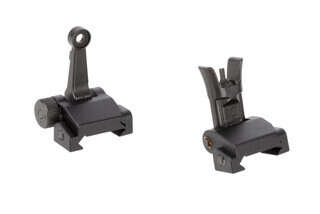 Midwest Industries Combat Rifle Sight Set is a compact folding backup sight set for AR-15s machined from lightweight 6061 aluminum